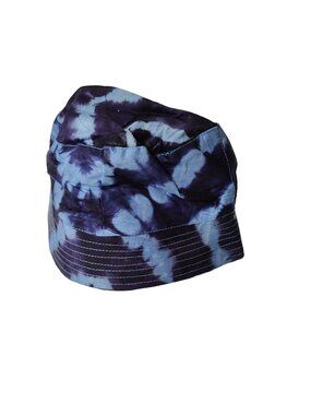 Meji Meji Blue Tie Dye Bucket Hat Men Size S Cotton Silk Blend NEW